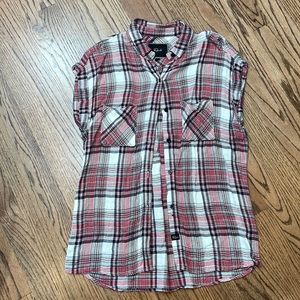 Rails cap sleeve button down shirt. Barely worn.